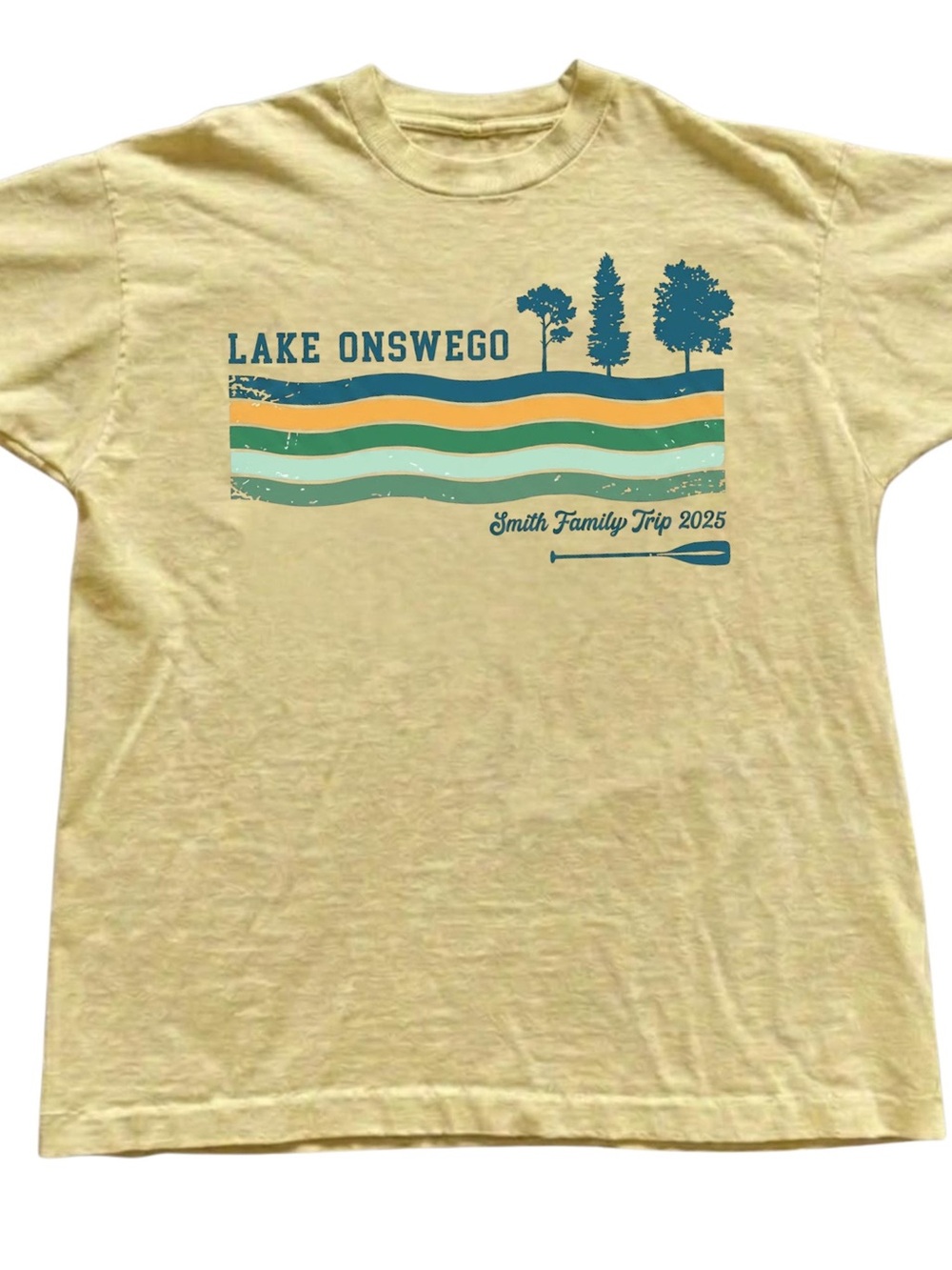 Gildan Yellow Lake Onswego Graphic Tee, Gift For Him, For Her